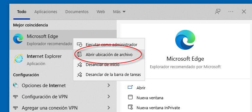 Añadir iconos de programas al escritorio