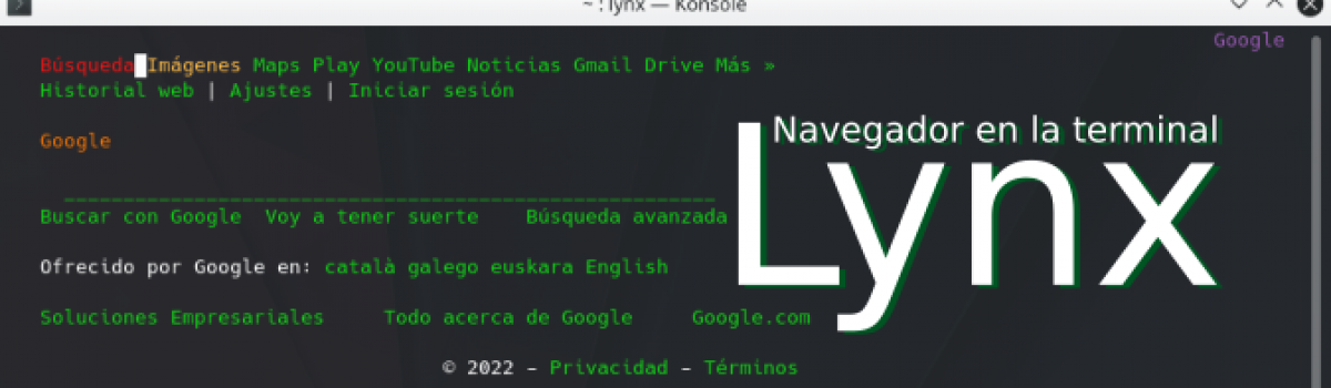 Lynx un navegador en la terminal
