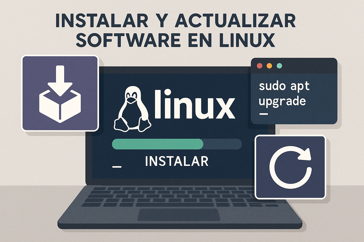 Instala y actualiza software en Linux